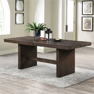 New Classic Furniture Kody Wood Rectangular Dining Table in Dark Walnut