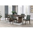 New Classic Furniture Kody 5-Piece Wood Dining Table Set in Walnut/Green