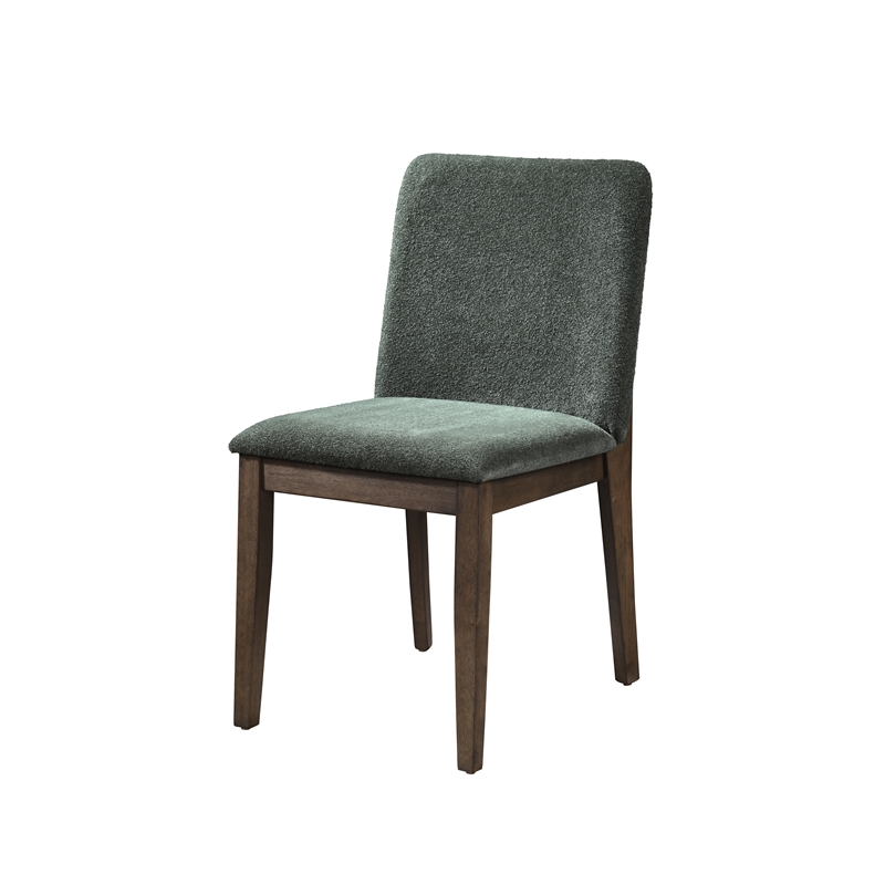 New Classic Furniture Kody Fabric Upholstered Dining Chair in Green (Set of 2)