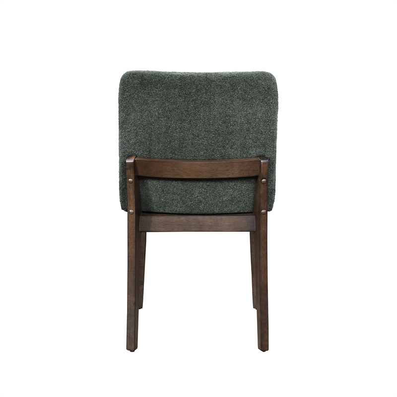 New Classic Furniture Kody Fabric Upholstered Dining Chair in Green (Set of 2)