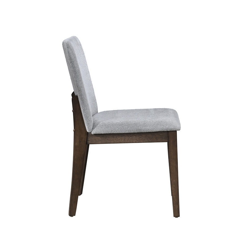 New Classic Furniture Kody Fabric Upholstered Dining Chair in Gray (Set of 2)