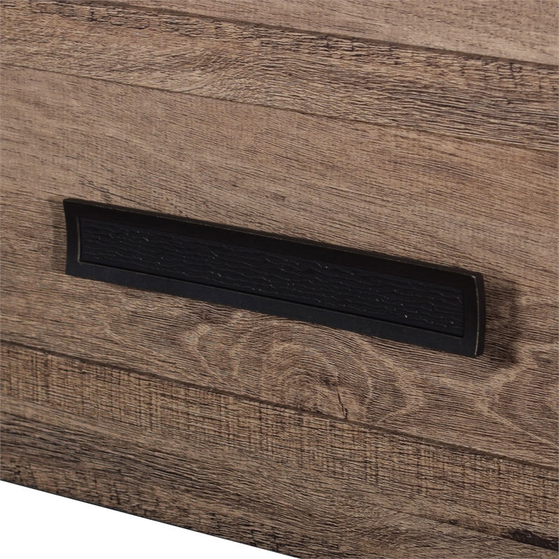 New Classic Furniture Coventry Hall Wood 5-Drawer Chest in Pecan