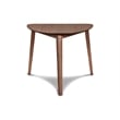 New Classic Furniture Oscar 3-Piece Wood Corner Table Set in Walnut/Dark Gray