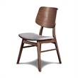 New Classic Furniture Oscar 3-Piece Wood Corner Table Set in Walnut/Dark Gray