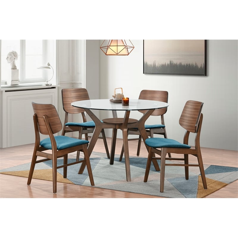 New Classic Furniture Oscar 5-Piece Dining Table Set - Thumbnail 3