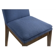 New Classic Furniture 5-Piece Wood Dining Set in Brown and Blue