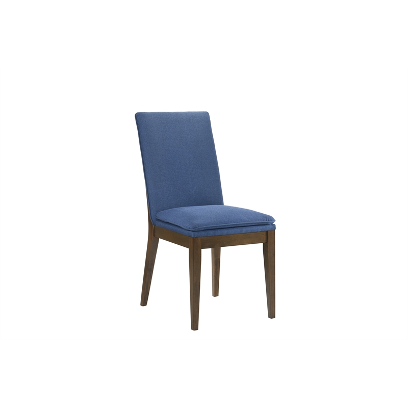 New Classic Furniture 5-Piece Wood Dining Set in Brown and Blue