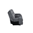 New Classic Furniture Teddy 3-Piece Fabric Power Sectional in Gray