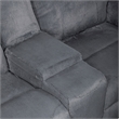 New Classic Furniture Teddy 3-Piece Fabric Power Sectional in Gray