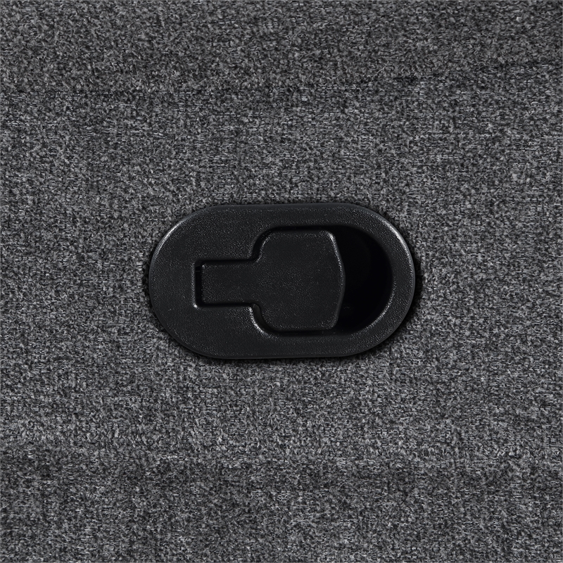 New Classic Furniture Redondo 3-Piece Chenille Manual Sectional in Dark Gray