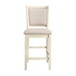 New Classic Furniture Amy Wood Counter Chair in Beige (Set of 4)