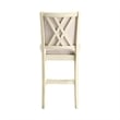 New Classic Furniture Amy Wood Counter Chair in Beige (Set of 4)