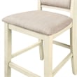 New Classic Furniture Amy Wood Counter Chair in Beige (Set of 4)