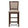 New Classic Furniture Amy Wood Counter Chair in Cherry (Set of 4)