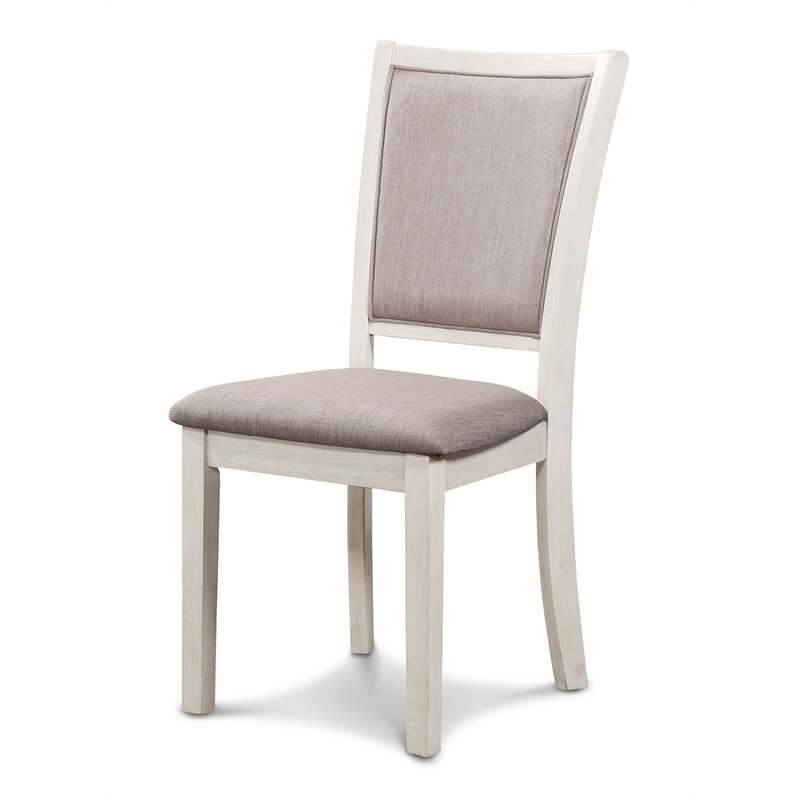 New Classic Furniture Amy Wood Dining Chair in Beige (Set of 4)