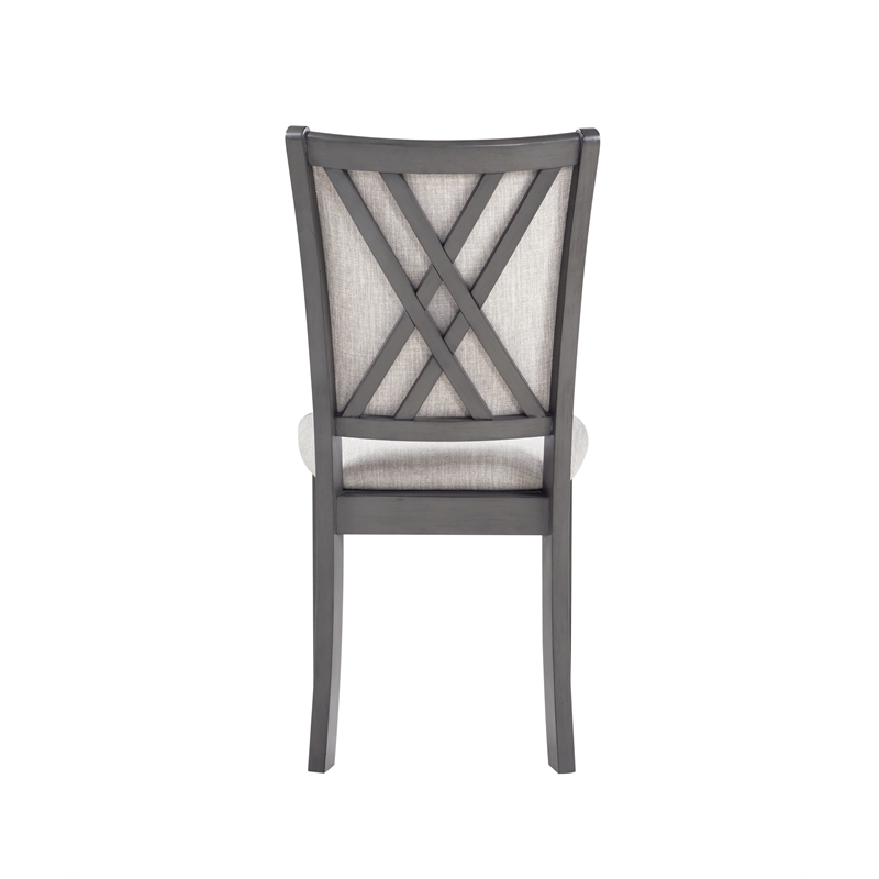 New Classic Furniture Amy Wood Dining Chair in Gray (Set of 4)