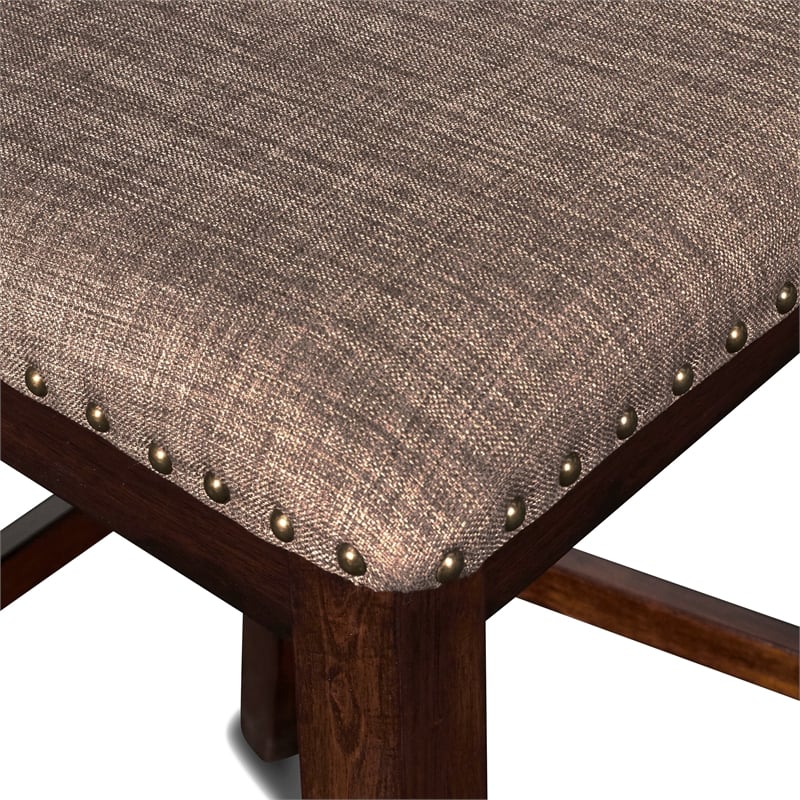 New Classic Furniture Bixby Wood Counter Chair in Espresso Brown (Set of 6)