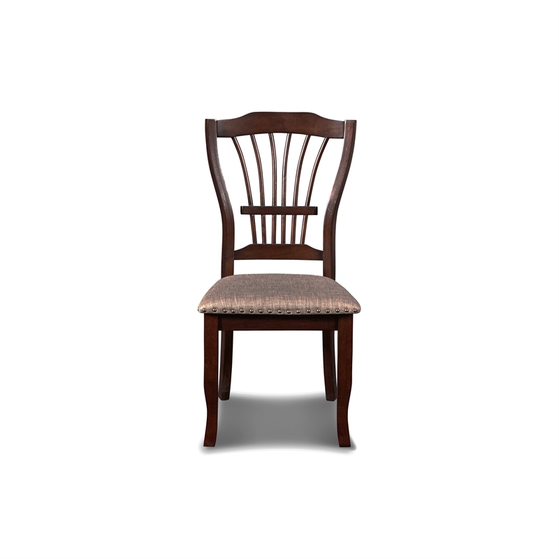 New Classic Furniture Bixby Wood Dining Chair in Espresso Brown (Set of 6)