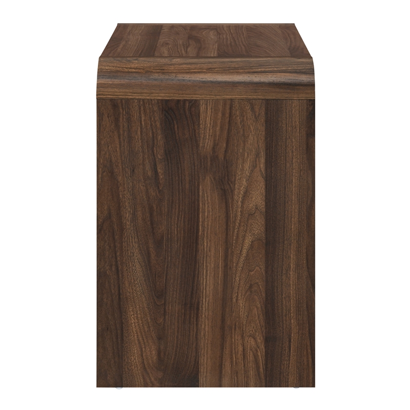 New Classic Furniture Mara Wood 2-Drawer End Table in Walnut/Brown