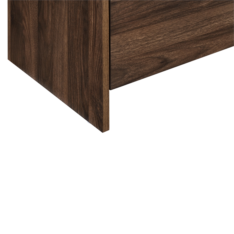 New Classic Furniture Mara Wood 2-Drawer End Table in Walnut/Brown