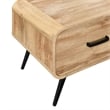 New Classic Furniture Rowan Wood 1-Drawer End Table in Natural/Beige