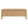 New Classic Furniture Thayer Wood Coffee Table with Two Drawers in Natural/Beige