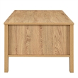 New Classic Furniture Thayer Wood Coffee Table with Two Drawers in Natural/Beige