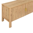 New Classic Furniture Thayer Wood TV Console with Two Doors in Natural/Beige