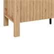 New Classic Furniture Thayer Wood TV Console with Two Doors in Natural/Beige