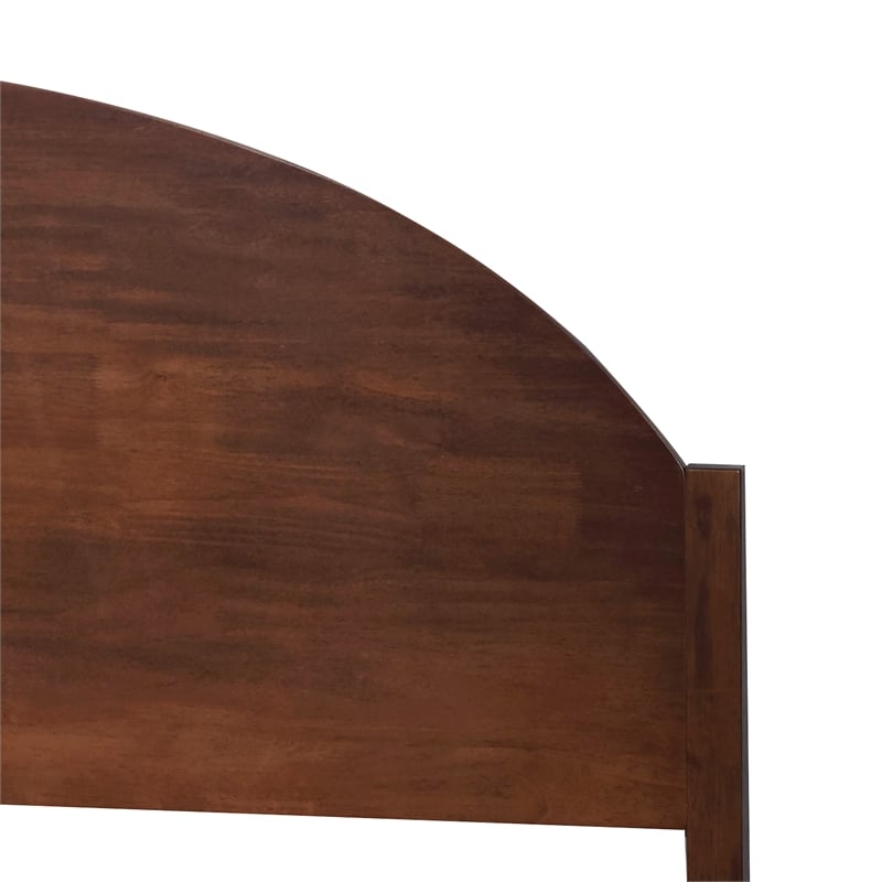 New Classic Furniture Rowland Wood Queen Platform Bed in Walnut