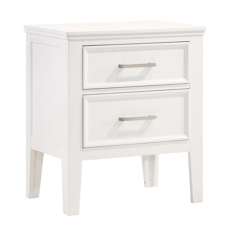 New Classic Furniture Andover 3-Pc Wood Bedroom Set with Chest in White