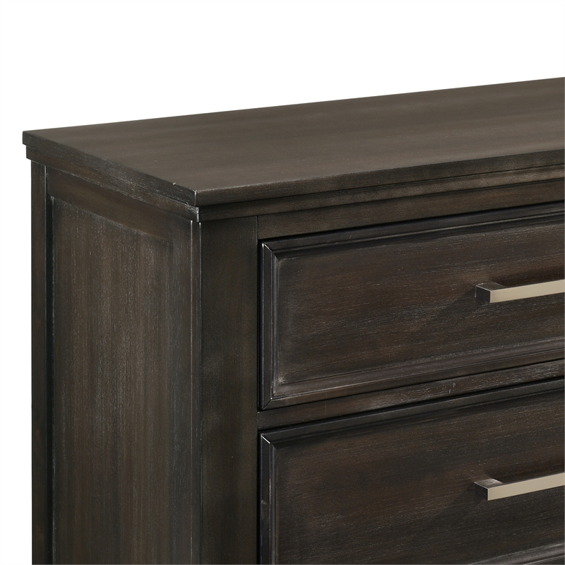 New Classic Furniture Andover 3-Pc Wood Bedroom Set with Chest in Nutmeg