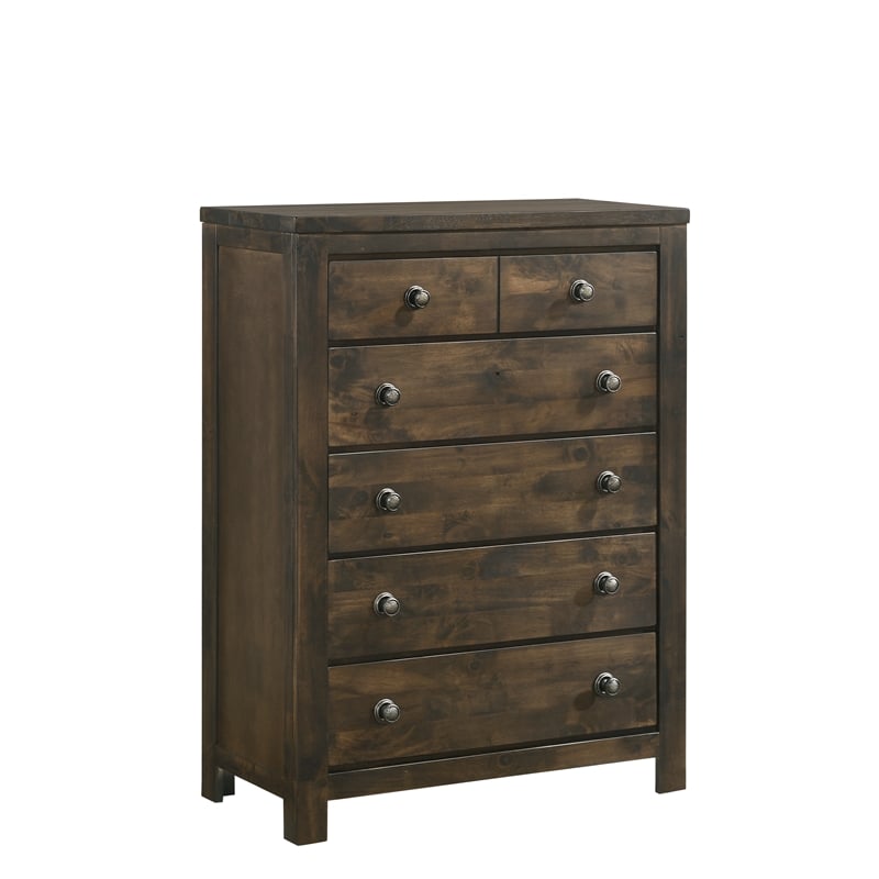 New Classic Furniture Blue Ridge 3-Piece Wood Chest with 2 Nightstands in Gray