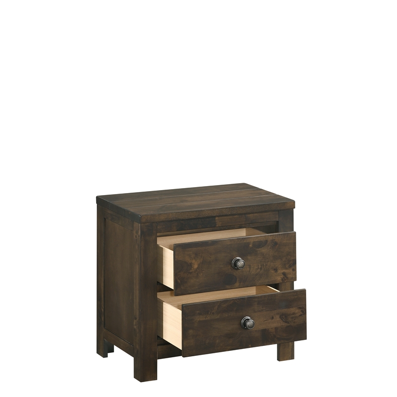 New Classic Furniture Blue Ridge 3-Piece Wood Chest with 2 Nightstands in Gray