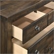 New Classic Furniture Blue Ridge 3-Piece Wood Dresser with 2 Nightstands in Gray