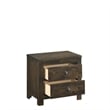 New Classic Furniture Blue Ridge 3-Piece Wood Dresser with 2 Nightstands in Gray