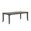 New Classic Furniture Lisbon 5-Piece Wood Rectangle Dining Set in Gray