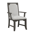 New Classic Furniture Lisbon 7-Piece Wood Rectangle Dining Set in Gray