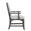 New Classic Furniture Lisbon 7-Piece Wood Rectangle Dining Set in Gray