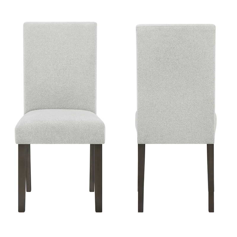 New Classic Furniture Carissa Wood Dining Chair in Stone Gray (Set of 2)