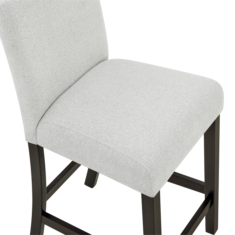 New Classic Furniture Carissa Wood Counter Chair in Stone Gray (Set of 2)