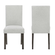 New Classic Furniture Carissa 5-Piece Wood Rectangle Dining Set in Stone Gray
