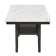 New Classic Furniture Carissa 6-Piece Wood Rectangle Dining Set in Stone Gray