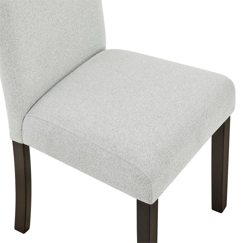 New Classic Furniture Carissa 7-Piece Wood Rectangle Dining Set in Stone Gray