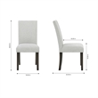 New Classic Furniture Carissa 7-Piece Wood Rectangle Dining Set in Stone Gray