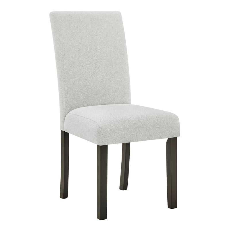 New Classic Furniture Carissa 7-Piece Wood Rectangle Dining Set in Stone Gray