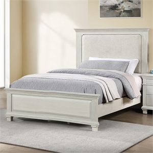 New Classic Furniture Silver Sands Wood Full Size Panel Bed in Misty Gray
