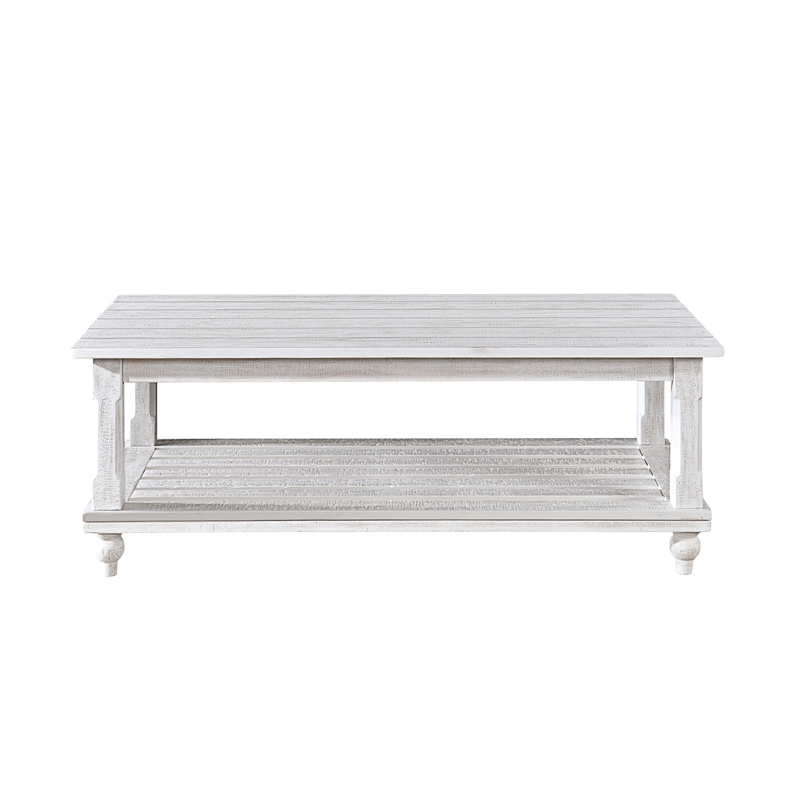 New Classic Furniture Cade 3-Piece Wood Occasional Table Set in White