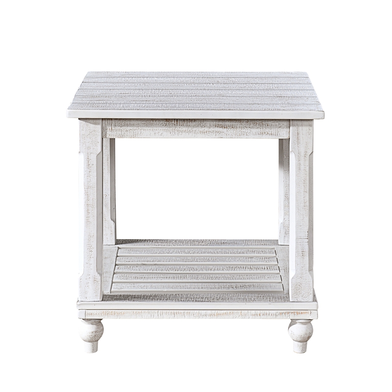New Classic Furniture Cade 3-Piece Wood Occasional Table Set in White