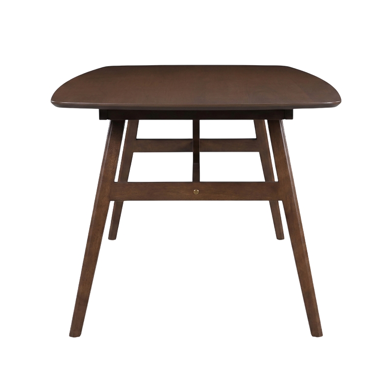 New Classic Furniture Miller 5-Piece Wood Rectangular Dining Set in Walnut